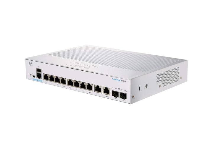 Cisco Business CBS350-8T-E-2G Managed Switch | 8 GE-Ports | Ext. Netzteil | 2 x 1G-Combo-Ports | Beg