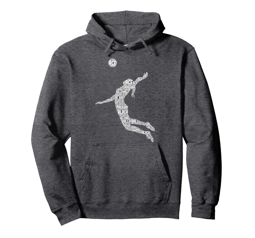 Volleyball Mädchen Volleyballerin Frauen Damen Pullover Hoodie