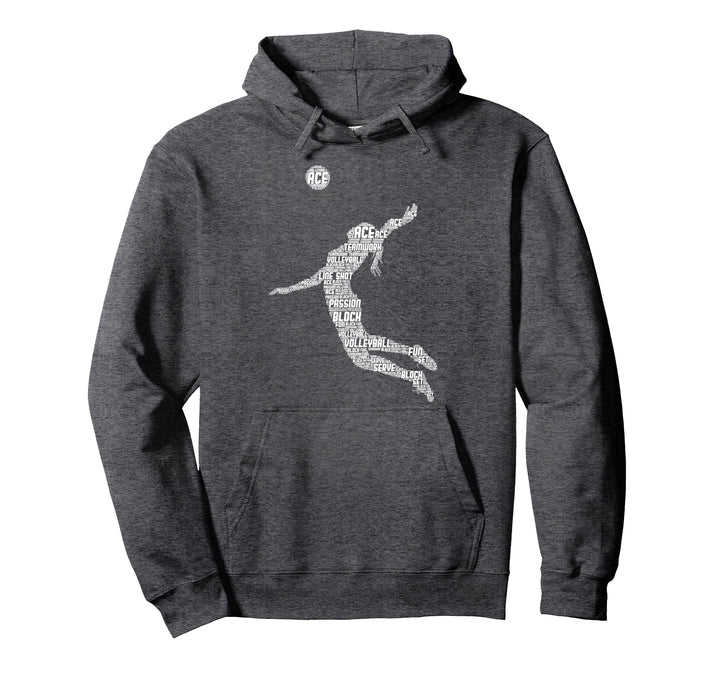 Volleyball Mädchen Volleyballerin Frauen Damen Pullover Hoodie
