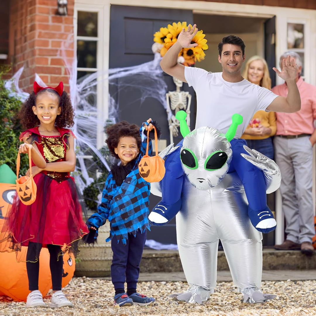 Aufblasbare Ausserirdische Kostüm Erwachsene Kinder Halloween Ausserirdische Kostüme Anzug für Männe