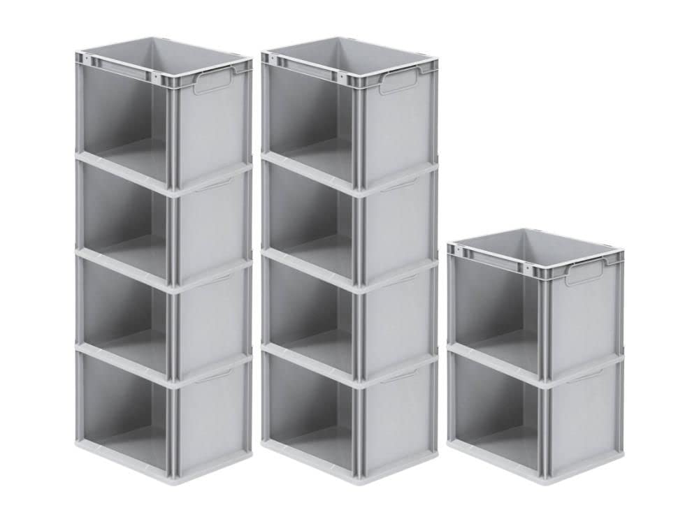 SparSet 10x Eurobox NextGen Store | HxBxT 32x30x40cm | 30 Liter | Seite offen | Eurobehälter, Transp