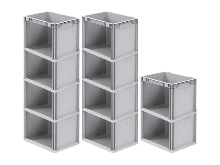 SparSet 10x Eurobox NextGen Store | HxBxT 32x30x40cm | 30 Liter | Seite offen | Eurobehälter, Transp