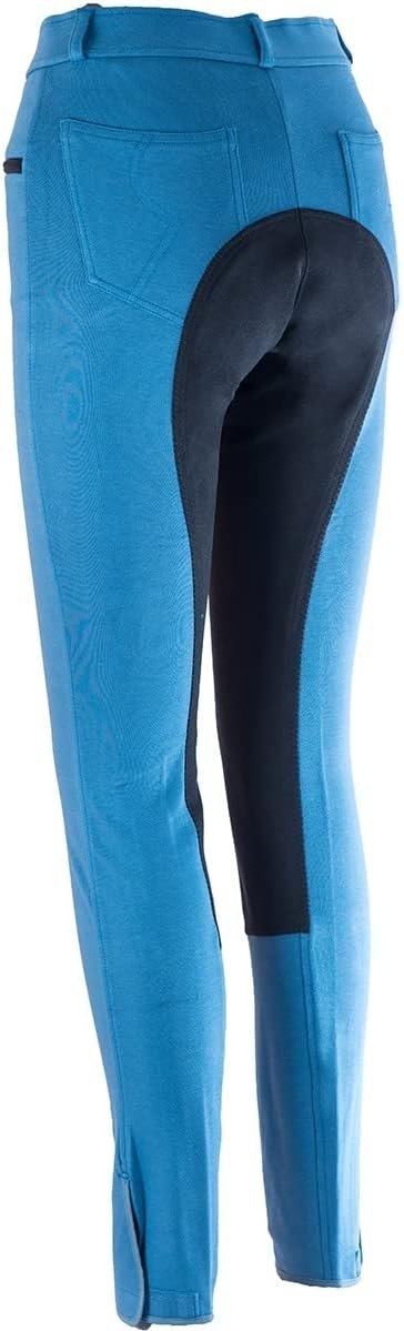 RL24 - Kinder Reithose Vollbesatz BASICLINE 92 Blau/Schwarz, 92 Blau/Schwarz