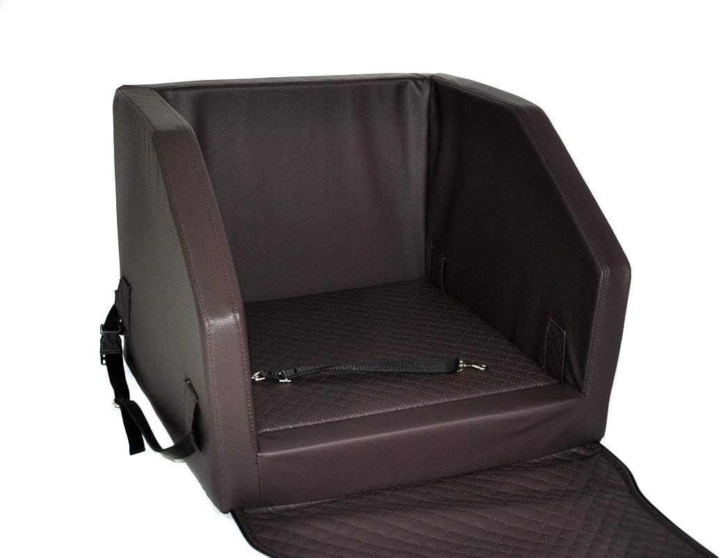 Mayaadi-Home Hundeautositz Beno Hundesitz Hundebett Autokörbchen Autositz Kunst Leder Auto Sitz Wass