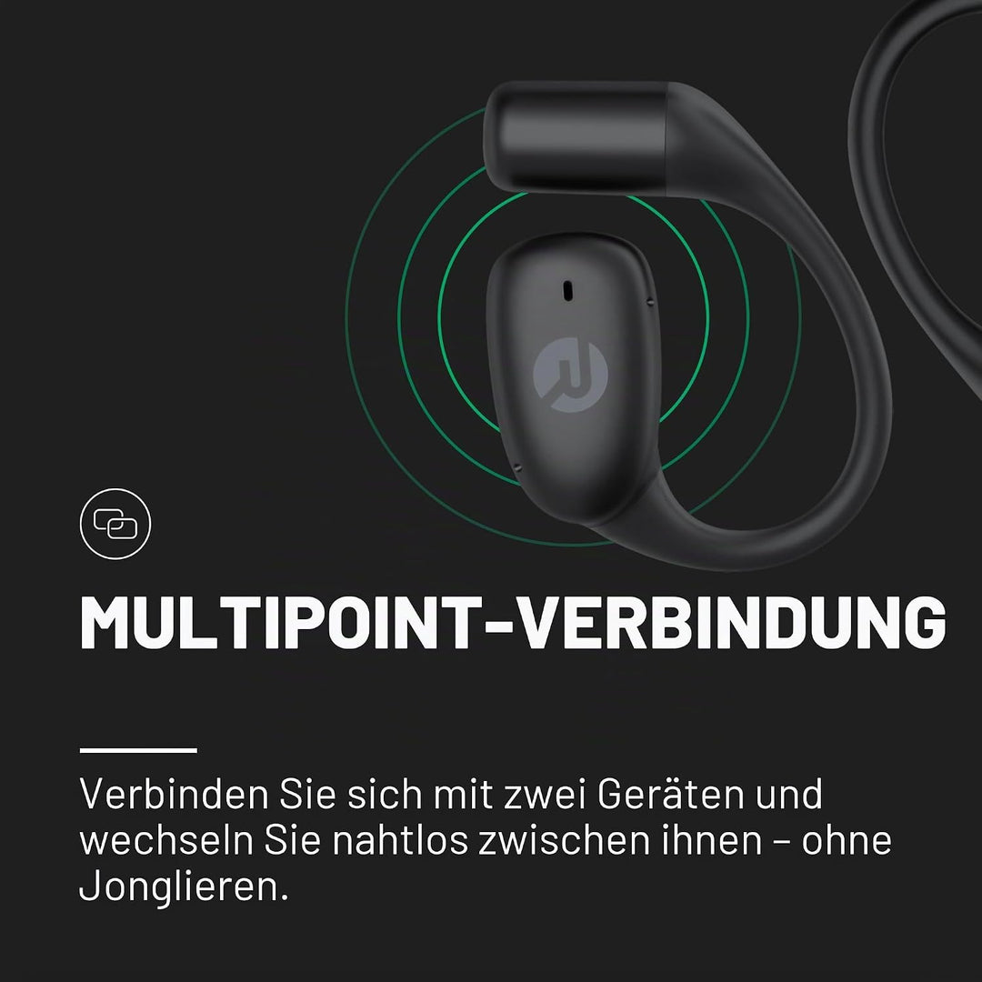 Raycon Essential Open Earbuds - True Wireless Open Ear Bluetooth 6.0 Kopfhörer, ultraleicht, Komfort