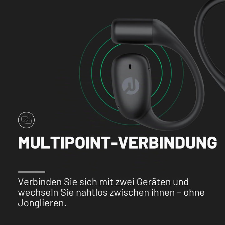 Raycon Essential Open Earbuds - True Wireless Open Ear Bluetooth 6.0 Kopfhörer, ultraleicht, Komfort