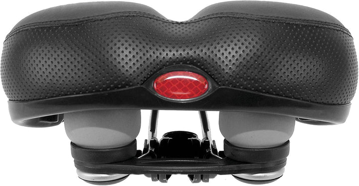 Velo Sattel Safety, Fahrradsattel, Touringsattel, stossabsorbierende Elastomerfederung, O-Zone Base