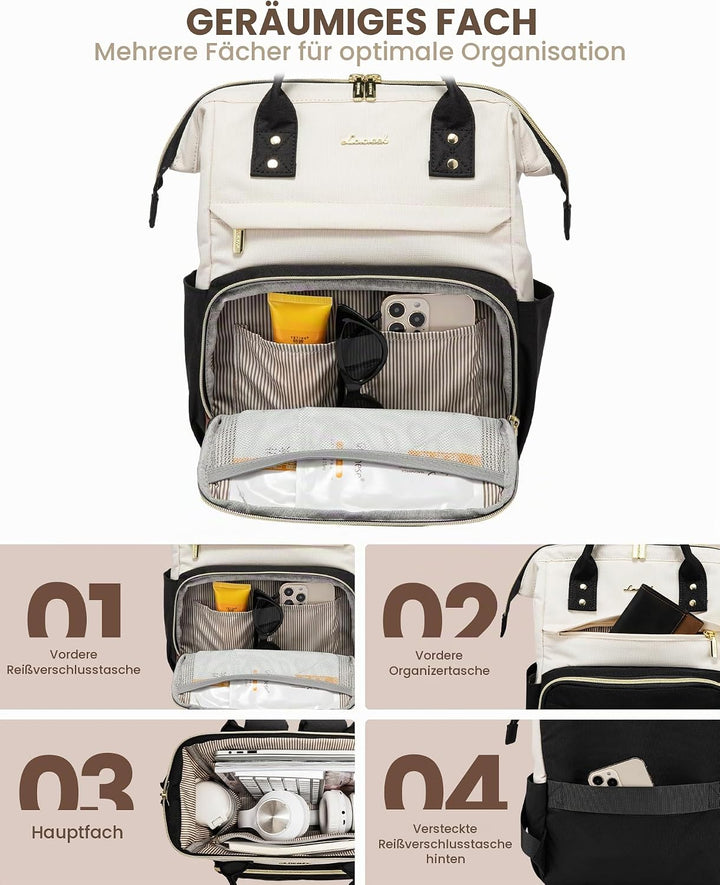 LOVEVOOK Rucksack Damen Klein, Rucksackhandtaschen Elegant, Wasserdicht Cityrucksack Rucksacktache 2