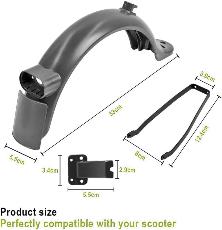Premium Schutzblech Set für E-Scooter – Kompatibel mit Xiaomi M365, 1S, Pro, Pro 2, Mi3 & Scooter 3