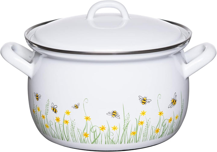 Riess, 0165-137, Fleischtopf mit Deckel, 18cm, 2.5L, LBH 25 x 20 x 17.5 cm, Gewicht 1,31kg, COUNTRY-