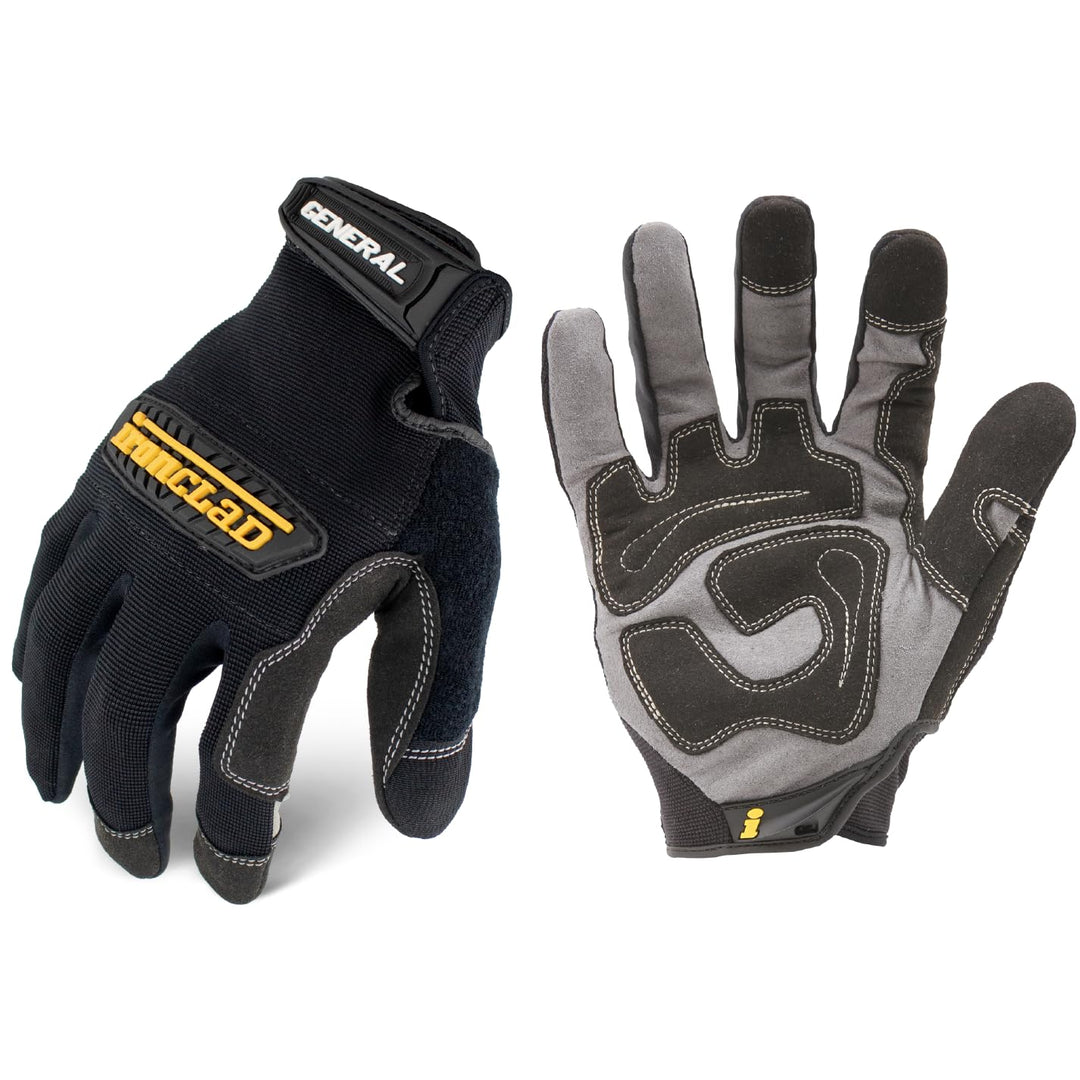 Ironclad GUG-03-M General Utility Handschuhe, Schwarz, Grösse M M (3er Pack), M (3er Pack)