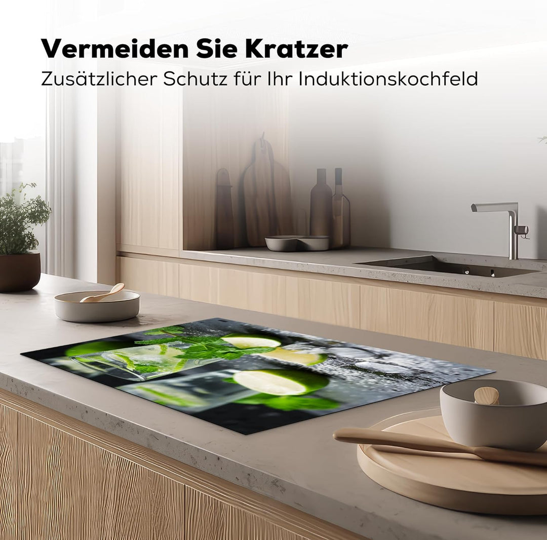 KitchenYeah© Herdabdeckplatte Einteilig Kochfeld Abdeckung Induktionskochfeld Ceranfeld Abdeckplatte