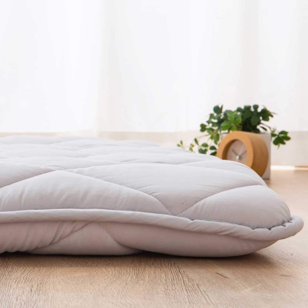 EMOOR Japanische Faltbarer Futon Matratze, 160 x 210 cm, Grau Hergestellt in Japan, Tatami matten Bo