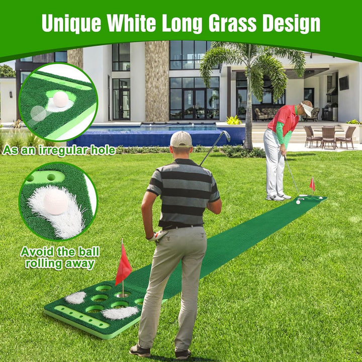 Putting Mat Game, Golf Pong Game Putting Green, abnehmbare Golf Pong Putting-Spielmatte – inklusive