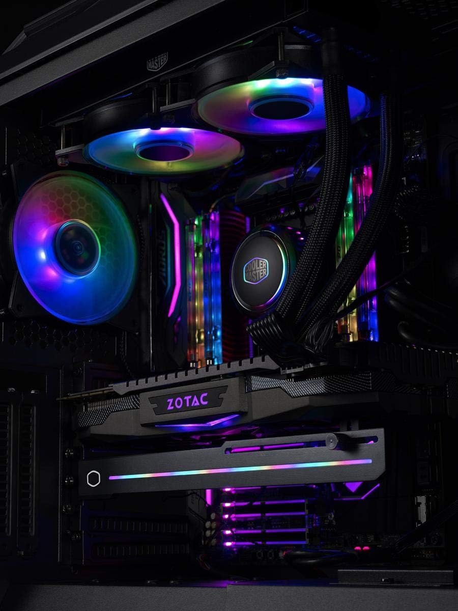 Cooler Master ELV8 GPU Halterung - Anti-Sag-Braket-GPU mit ARGB-Streifenbeleuchtung, Grafikkartenhal