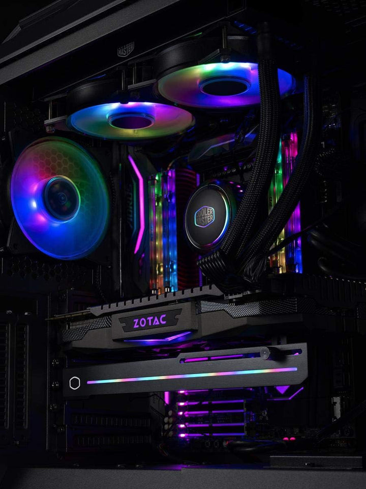 Cooler Master ELV8 GPU Halterung - Anti-Sag-Braket-GPU mit ARGB-Streifenbeleuchtung, Grafikkartenhal