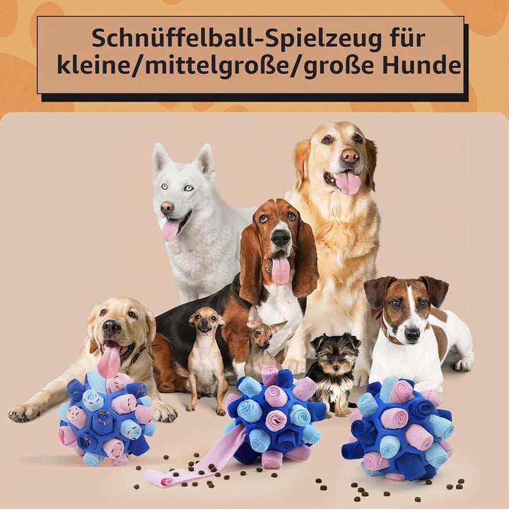 Schnüffelball für Hunde, Schnüffelteppich Schnüffelspielzeug Interaktive Hundespielzeug tragbarer Ha