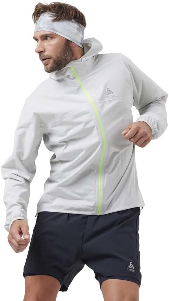 Odlo Herren Jacket Zeroweight Waterproof Jacket XL odlo silver grey - lounge lizard, XL odlo silver