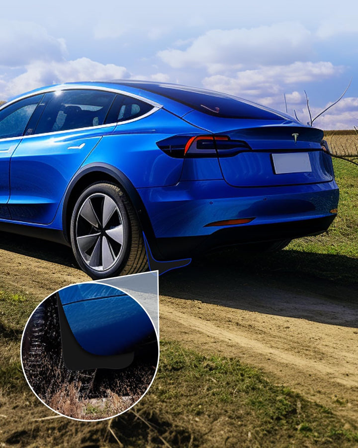 ASZSK Schmutzfänger für Tesla Model 3 2024, Model 3 Highland Spritzschutz Vorne und Hinten mit Befes