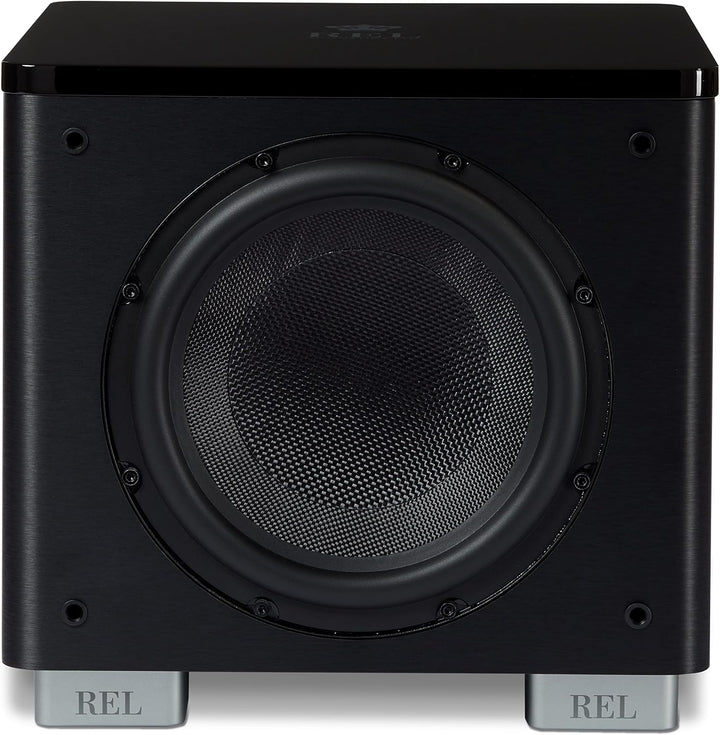 REL HT/1003 MKII 25,4 cm betriebener Subwoofer – kompaktes Design mit Class-D-Verstärker für tiefe B