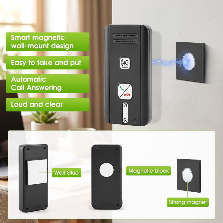 3 Pack Drahtlose Gegensprechanlage, 2 Wege Funk Intercom System, 3 Pack