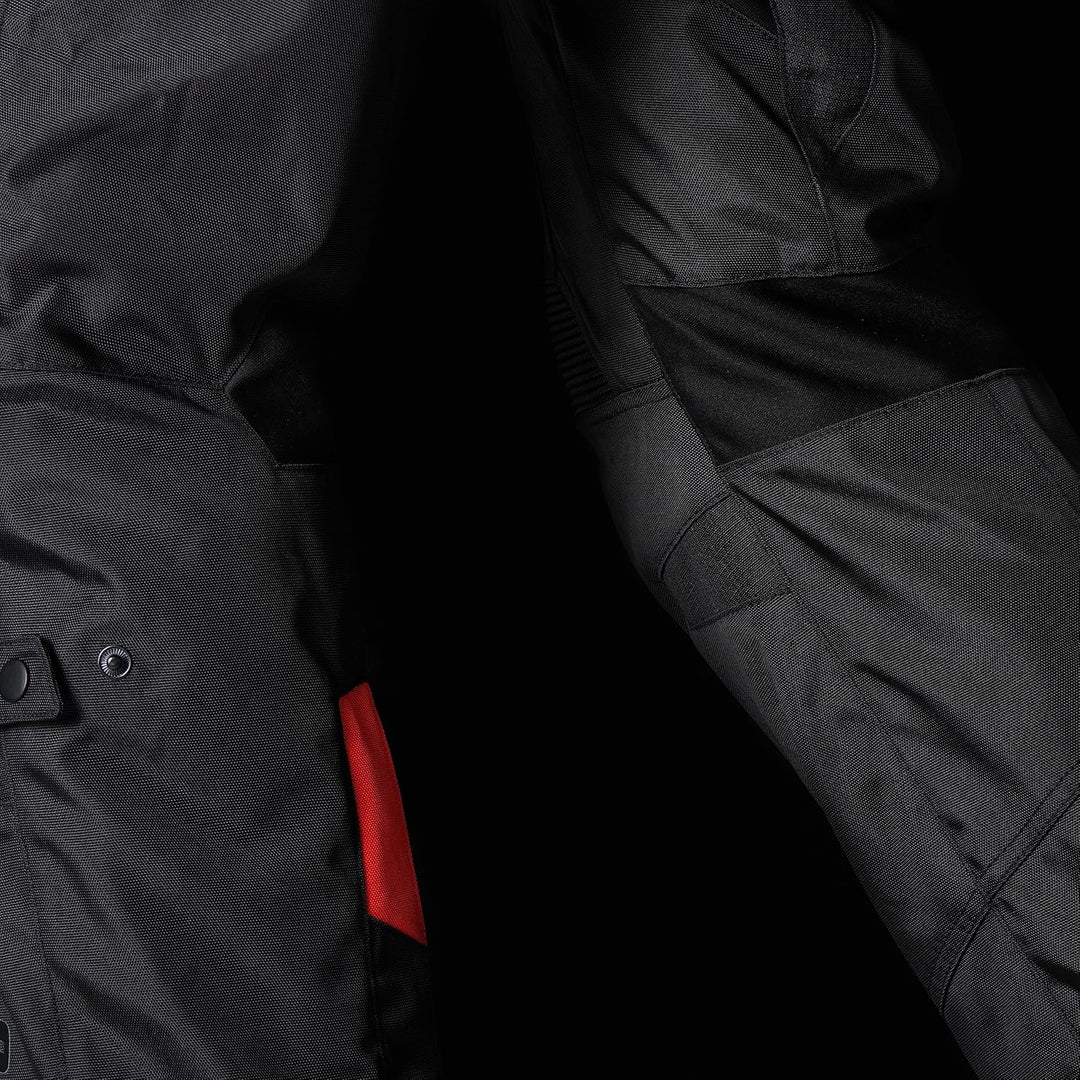 Furygan Herren Gravity Trousers Pants S Schwarz-rot, S Schwarz-rot