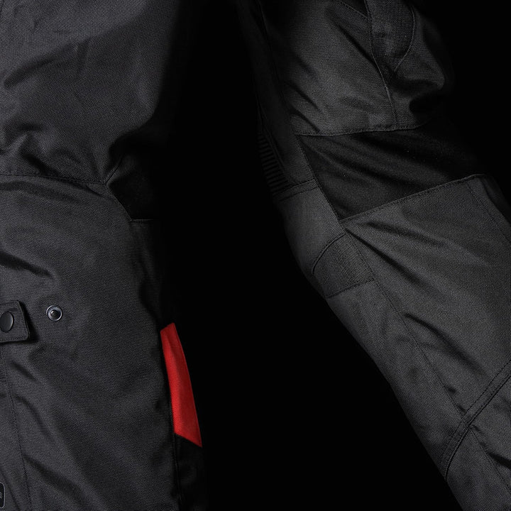 Furygan Herren Gravity Trousers Pants S Schwarz-rot, S Schwarz-rot