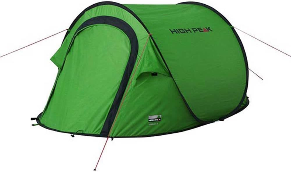 High Peak Wurfzelt Vision 2, Pop Up Zelt für 2 Personen, Festivalzelt freistehend, super leichtes Sc