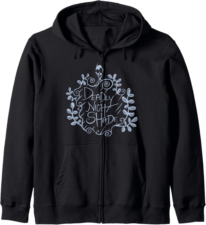 Nightmare Before Christmas Deadly Night Shade Blue Text Kapuzenjacke