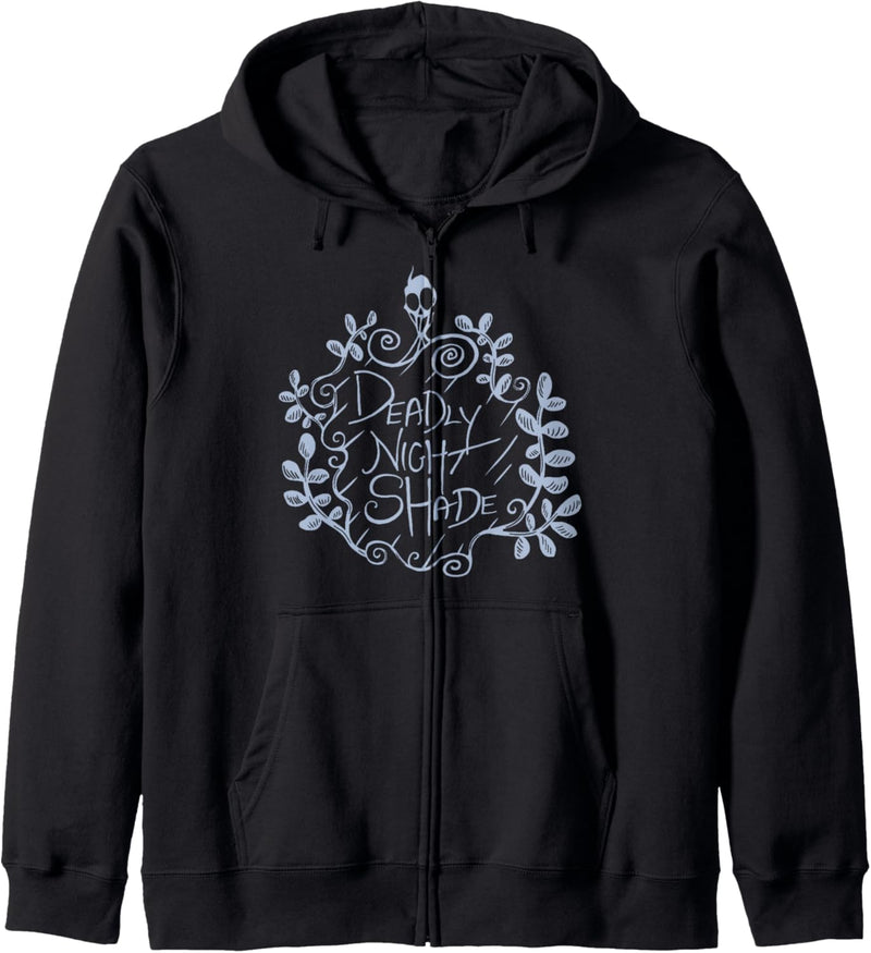 Nightmare Before Christmas Deadly Night Shade Blue Text Kapuzenjacke