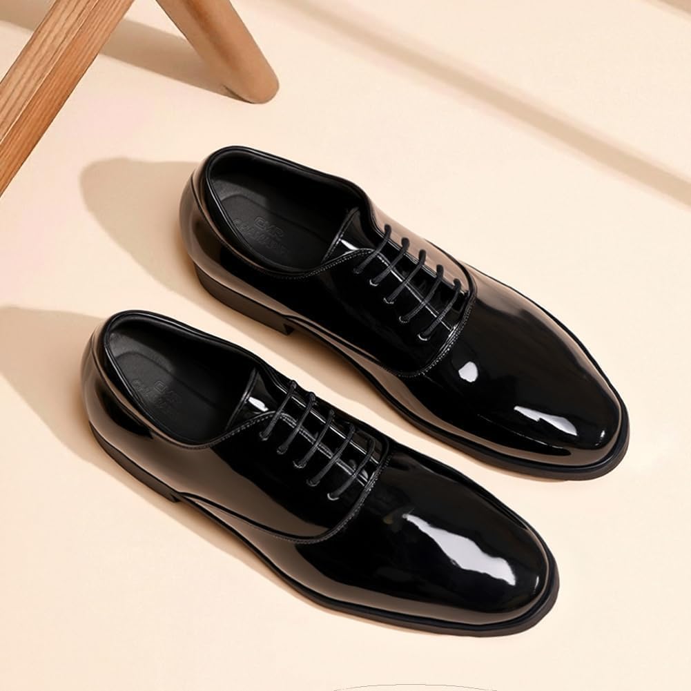 CHAMARIPA Elevator Schuhe Herren | Business Lederschuhe mit Unsichtbarer Erhöhung | Bis zu 9cm Höhen