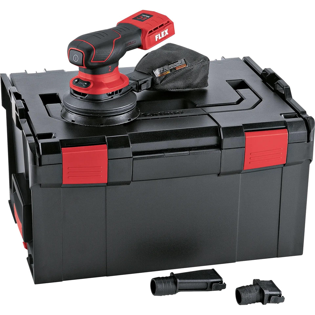 Flex Akku-Exzenterschleifer ORE 2-125 18-EC (ohne Akku, inkl. Transportkoffer, Schleifteller-ø 125 m