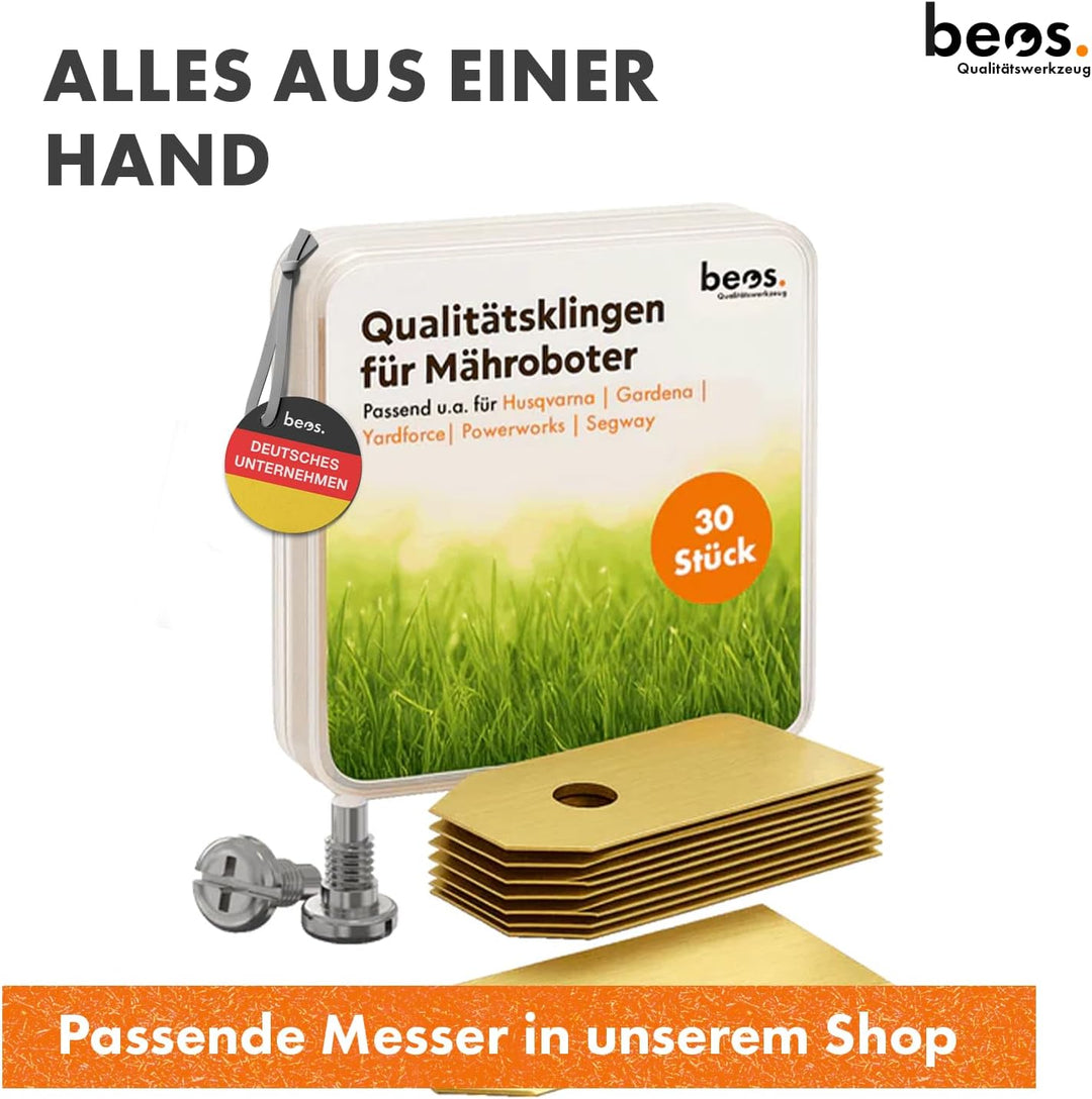 BEOS Premium Mähroboter Tuning Messerscheibe - Für Gardena smart Sileno pro &amp; Sense - Messerteller f