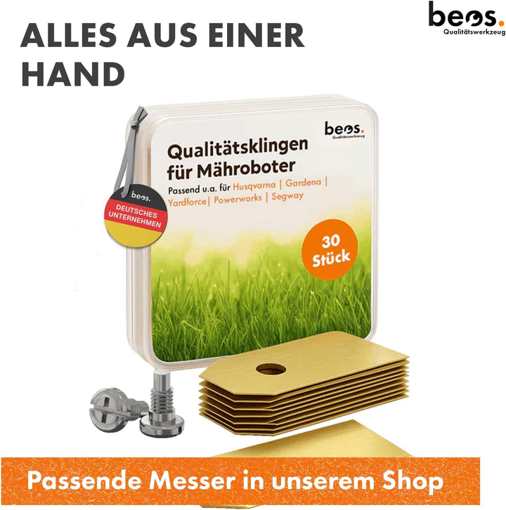 BEOS Premium Mähroboter Tuning Messerscheibe - Für Gardena smart Sileno pro &amp; Sense - Messerteller f