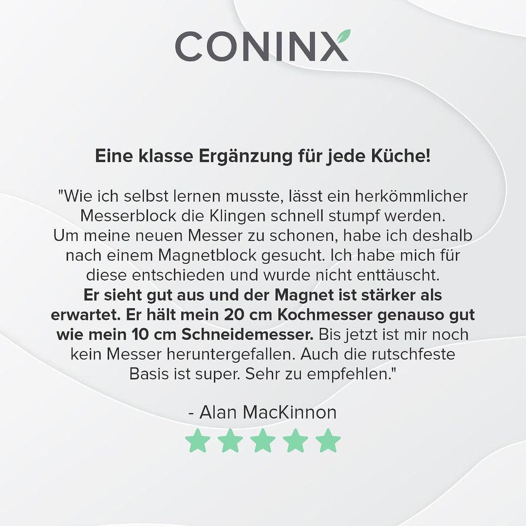 Coninx XL Magnetischer Messerblock unbestückt 27.5x27.5CM | Messerhalter magnetisch zur sicheren, sa