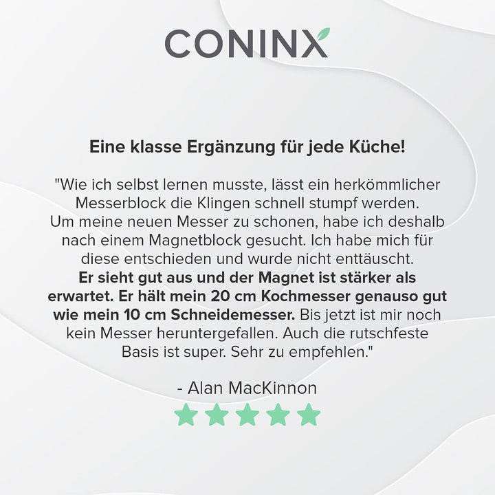 Coninx XL Magnetischer Messerblock unbestückt 27.5x27.5CM | Messerhalter magnetisch zur sicheren, sa