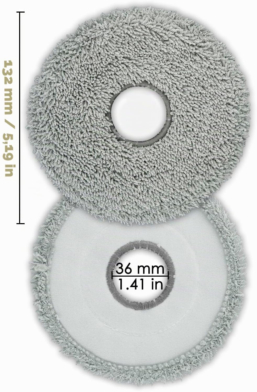 (10 Stück) X50 Ultra Ersatz Mopp Pads Wischpad für Dreame X50 Ultra/ X40 Ultra/ X30 Ultra/ L10s Ultr