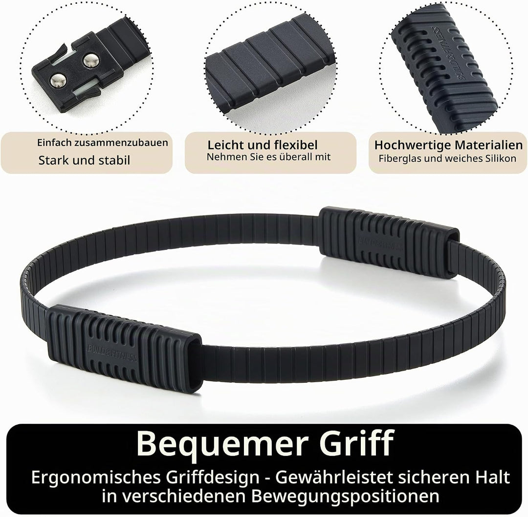 Build &amp; Fitness Pilates Ring – 34,3 cm grosser Magic Circle für Oberschenkel, Rumpf und Arme – Leich