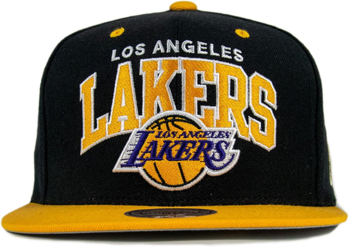 Mitchell & Ness Team Arch Los Angeles Lakers Snapback Cap schwarz/gelb, OS