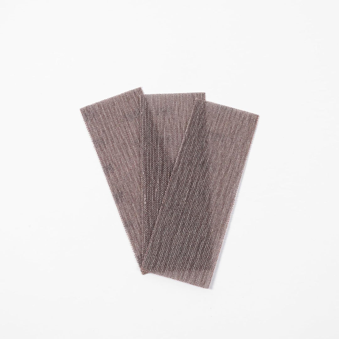 70 mm x 198 mm Netzschleifpapiere, Körnung 80, 120, 180, 320, 400, 70 x 198 mm, Klett-Schleifpapier,