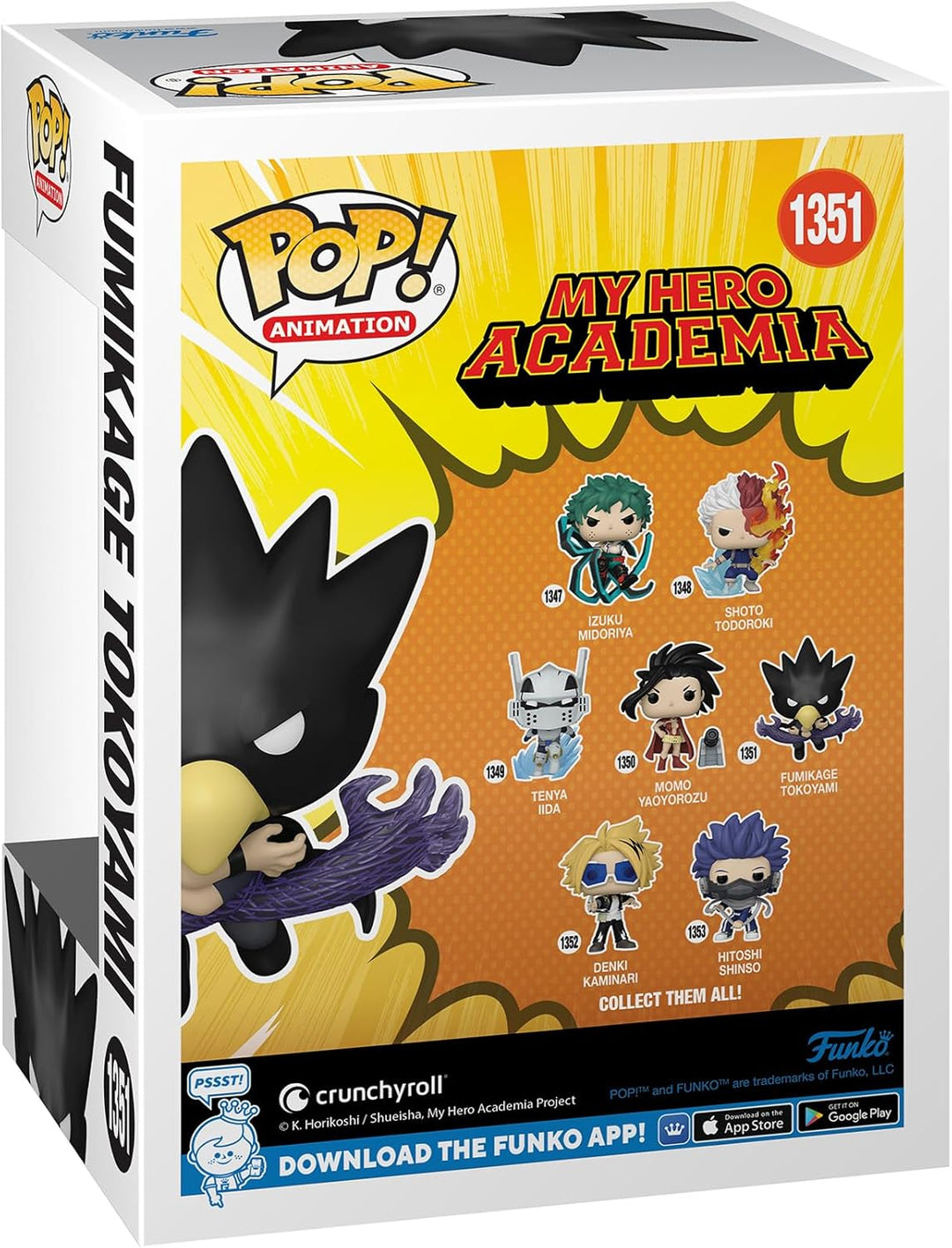 Funko Pop! Animation: MHA - Fumikage Tokoyami and Dark Shadow - (Fallen Angel) - My Hero Academia -