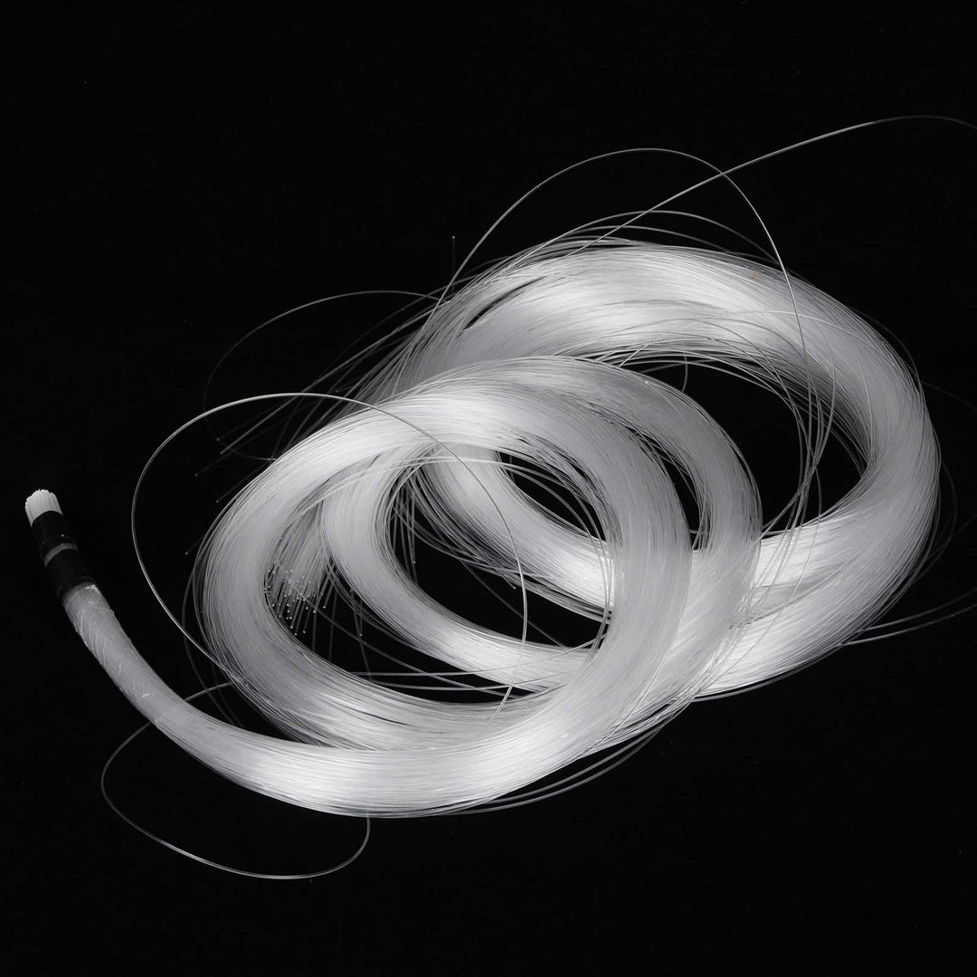 Glasfaser Lichtleiter, 200 Stück 0.75mm 3m PMMA Fiber Optic Cable, Kunststoff Ende Leuchten Glasfase