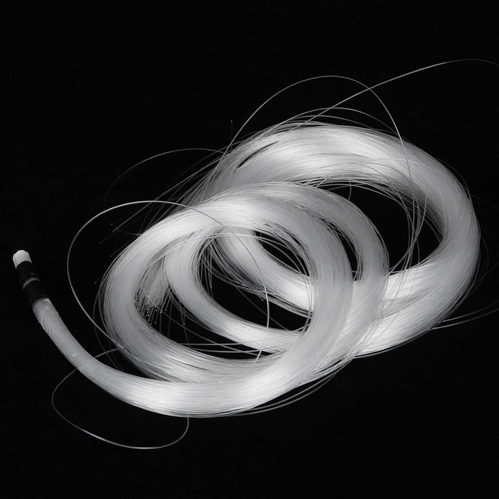 Glasfaser Lichtleiter, 200 Stück 0.75mm 3m PMMA Fiber Optic Cable, Kunststoff Ende Leuchten Glasfase