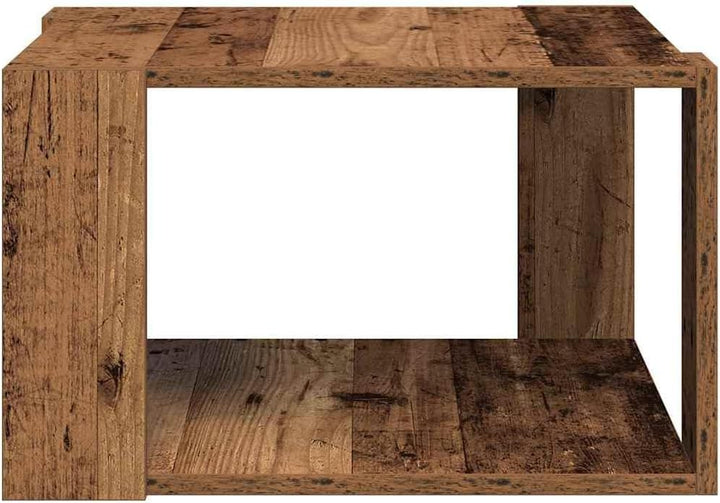 vidaXL Couchtisch Altholz 51,5 x 51,5 x 30 cm Holzwerkstoff, Stilvoller Couchtisch für das Wohnzimme