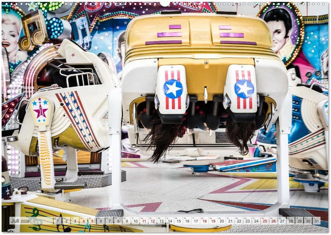 Kirmes Glück (hochwertiger Premium Wandkalender 2026 DIN A2 quer), Kunstdruck in Hochglanz: Brillant