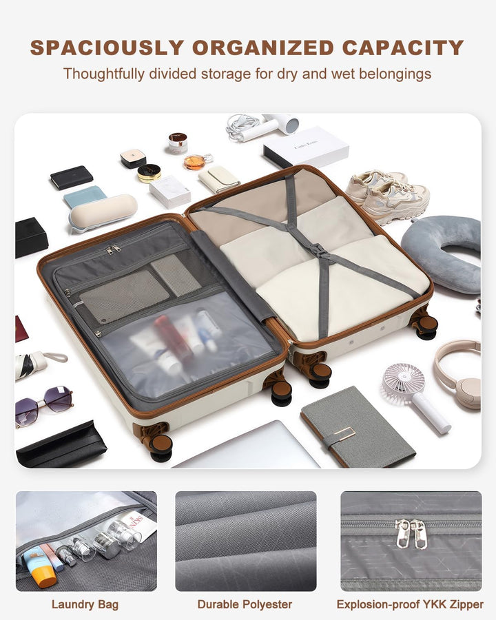 Sea choice Reisekoffer Set 5 Teilig ABS Hartschale Trolley Kofferset Gepäckset Grosse Kapazität Hand