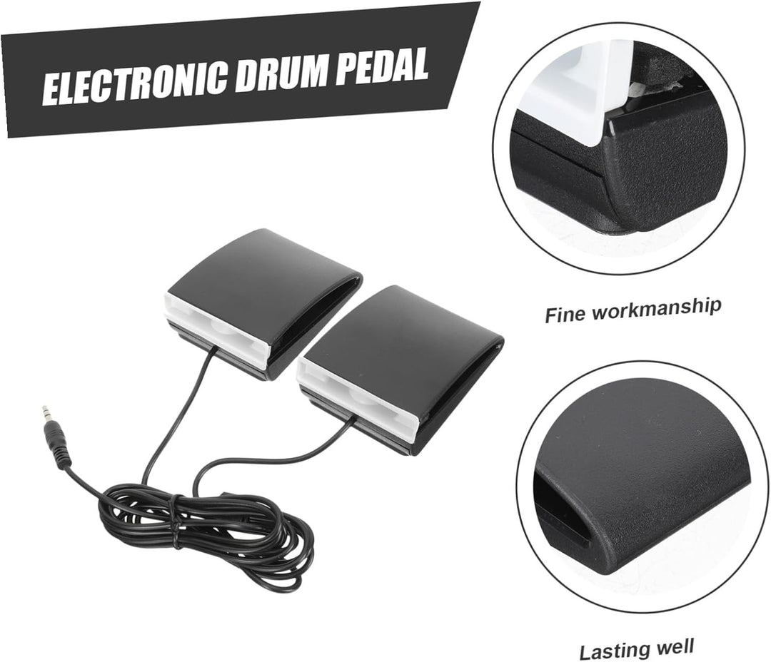 Ciieeo Elektronisches Klavier Sustain Pedal Rutschfestes Dämpferpedal Kompaktes E Drum Fusspedal Lei