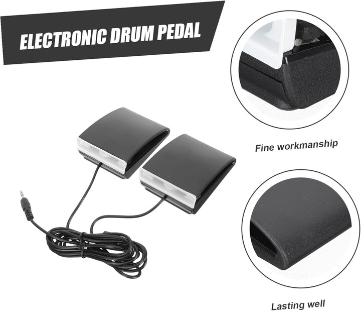 Ciieeo Elektronisches Klavier Sustain Pedal Rutschfestes Dämpferpedal Kompaktes E Drum Fusspedal Lei