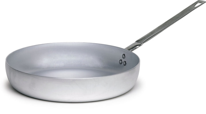 Pentole Agnelli Family Cooking Aluminium Pfanne mit Griff, Metall, Silber/schwarz, 36 cm, 36 cm