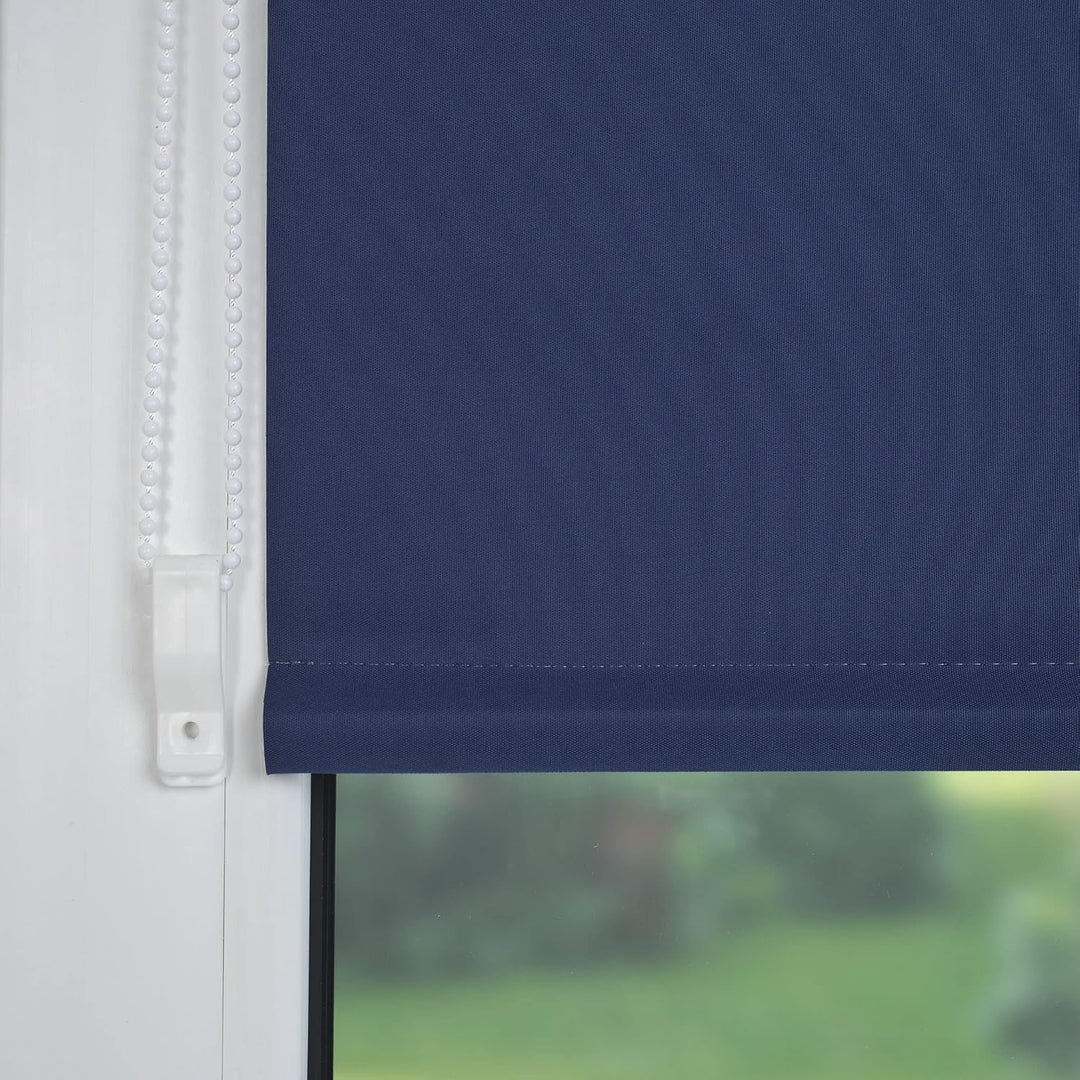 Liedeco® Rollo Klemmfix Thermobeschichtet - 100 x 150 cm blau (Breite x Höhe) / lichtundurchlässig B